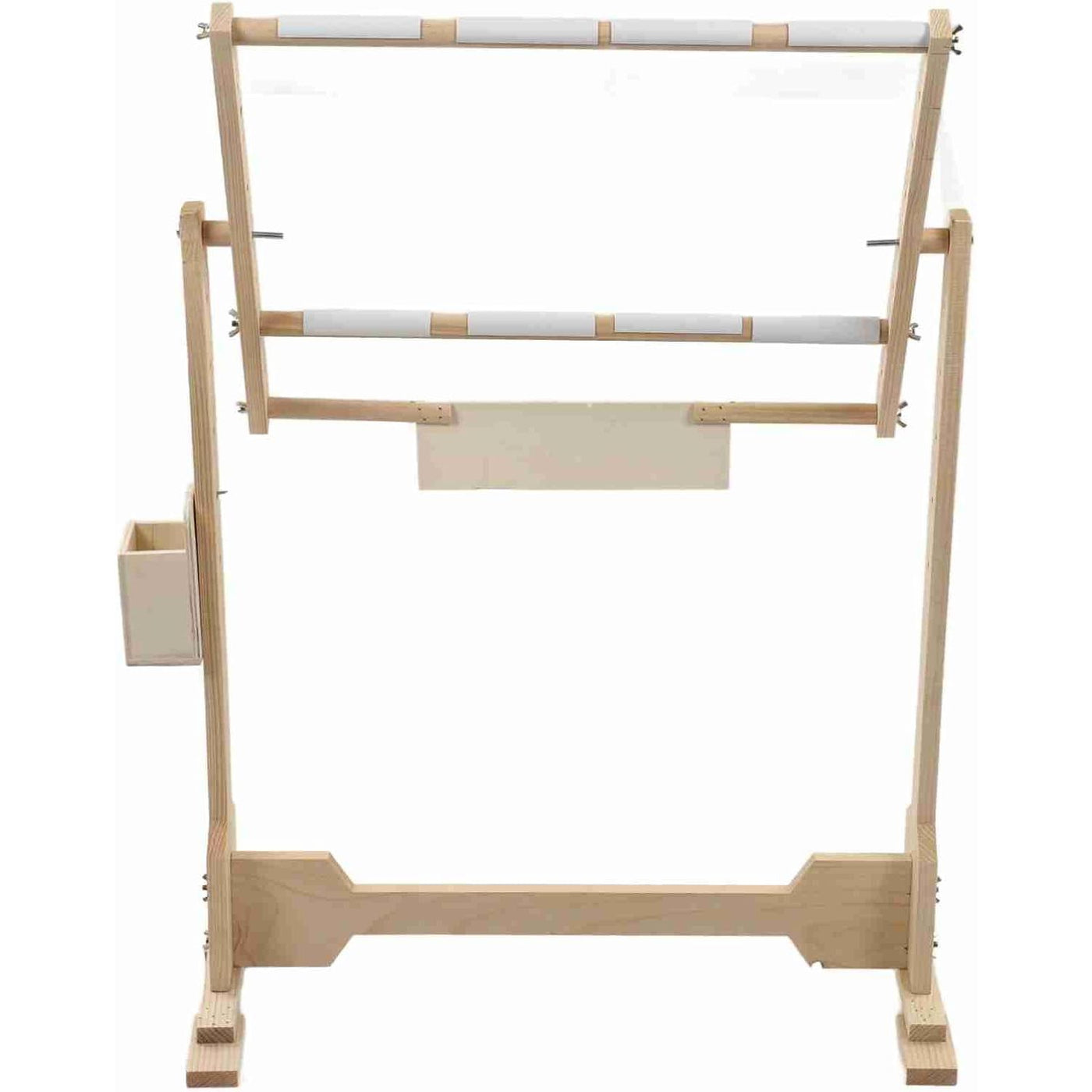 Adjustable Cross Stitch Floor Stand – Wood Pine, 5 Heights (41–68cm)