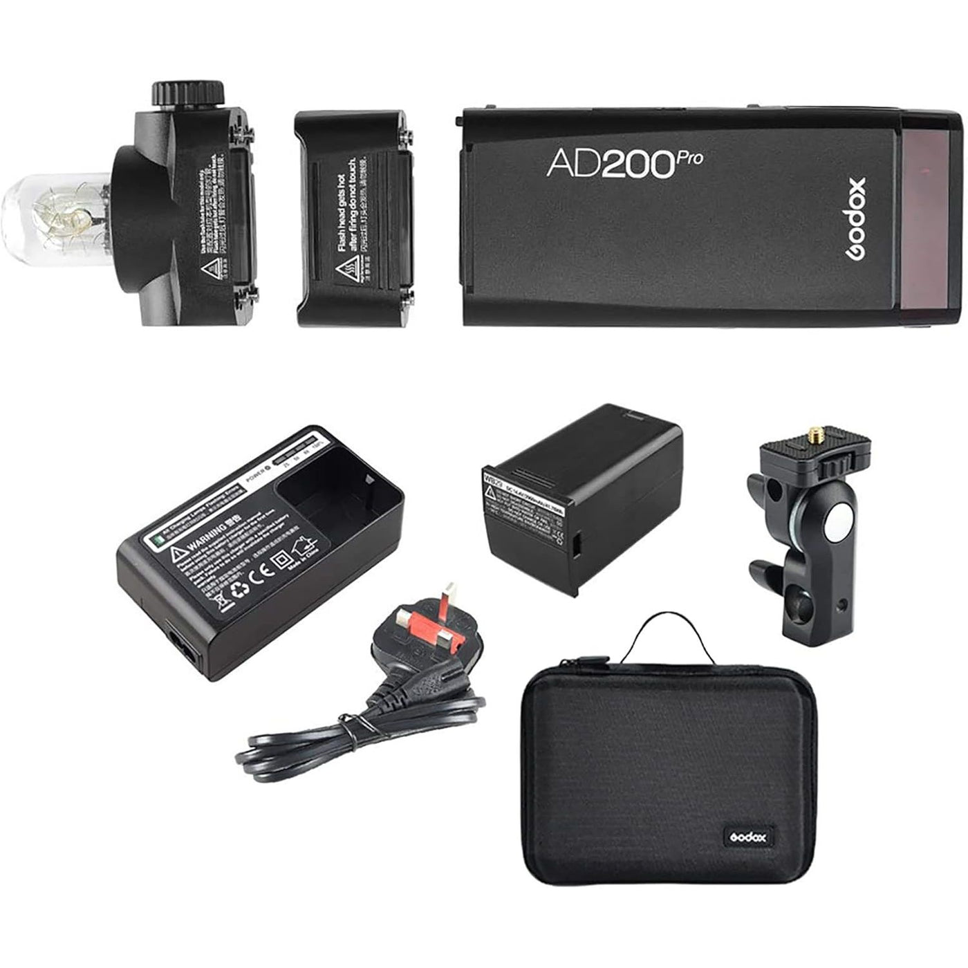 Godox AD200Pro Pocket Flash 2.4G TTL Speedlite Strobe 200Ws HSS Lithium Battery