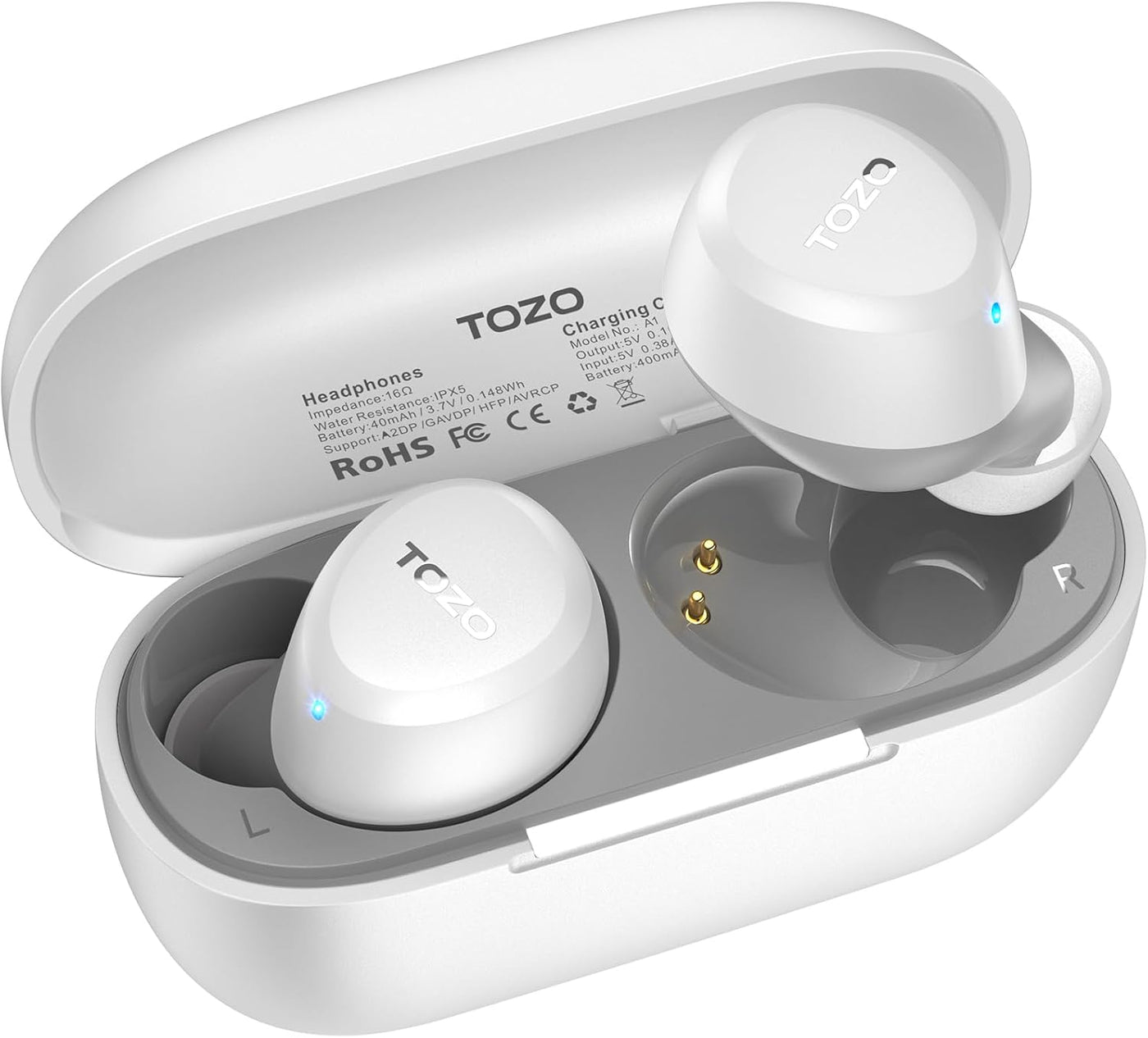 Wireless Earbuds Bluetooth 5.3 HiFi Stereo 30H Playtime IPX5 TOZO A1