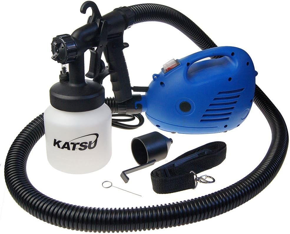 KATSU 700W Electric Paint Sprayer 800ml HVLP Spray Gun for Walls & Fences