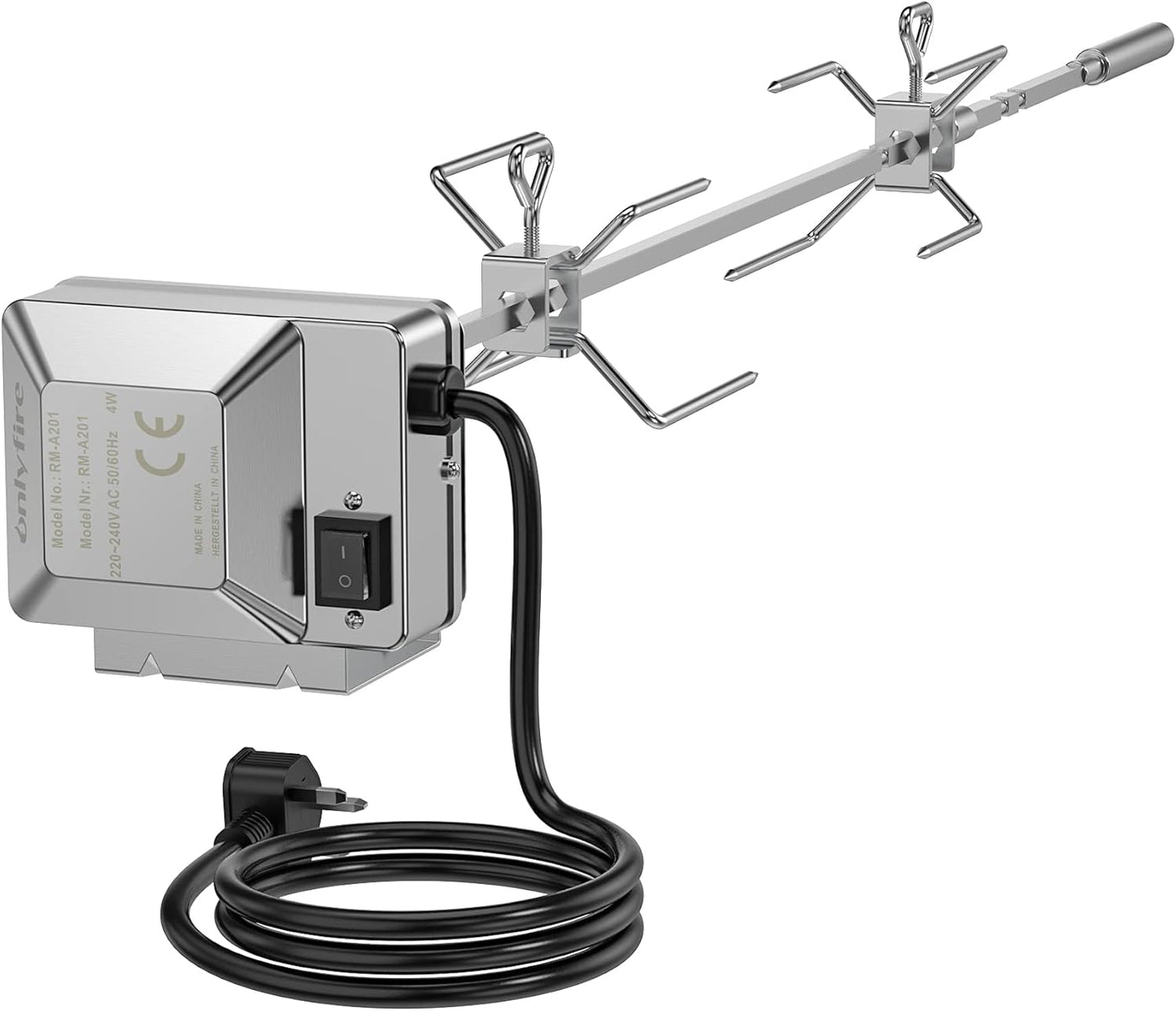 Onlyfire BRK-6034 Rotisserie Kit – Missing Spit Rod (Part 6) – For Weber