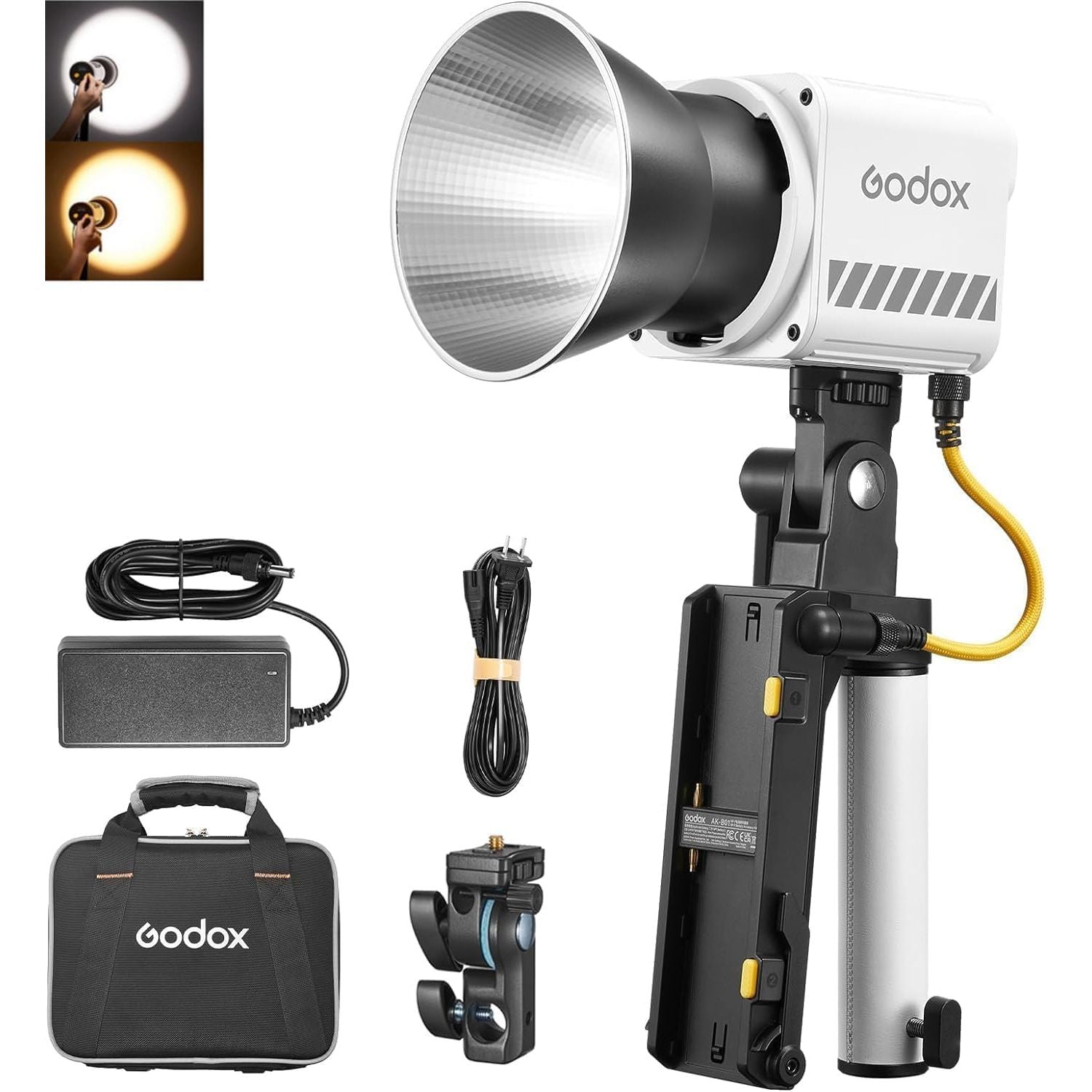 Godox ML60IIBi Kit1 70W LED Video Light 2800-6500K APP Control & Battery Base