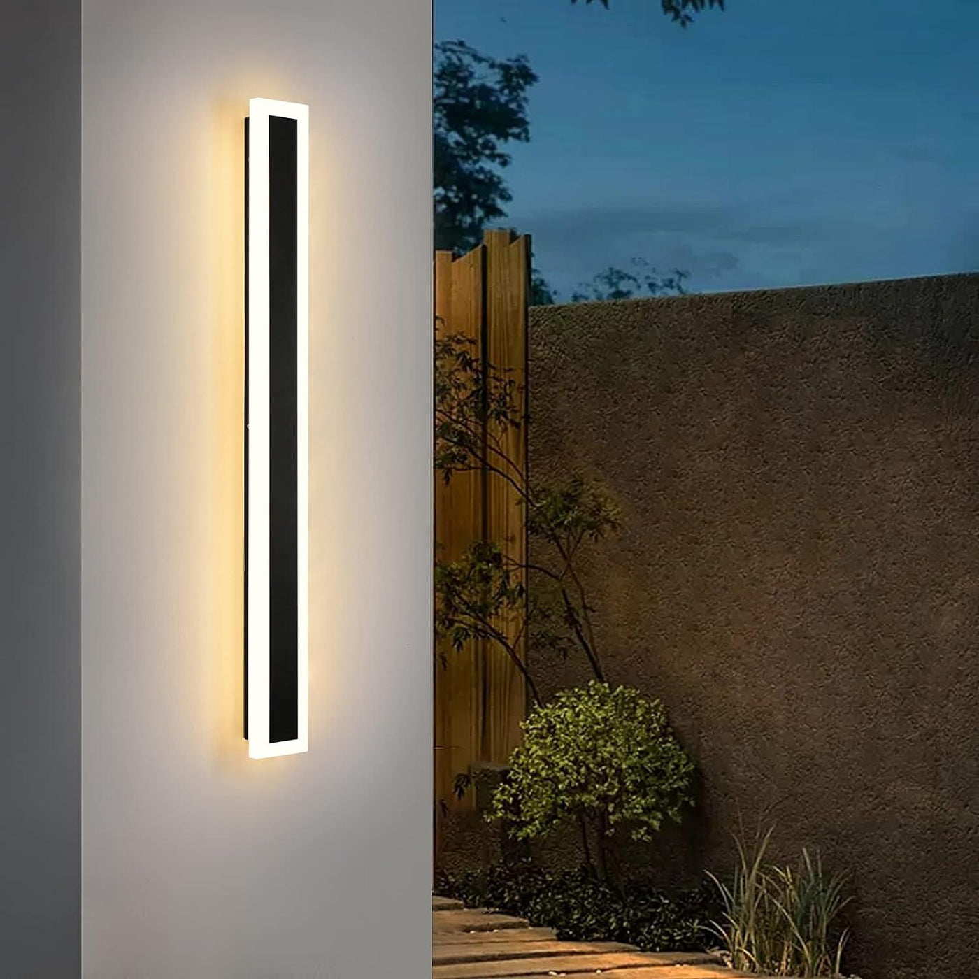 Modern Porch & Patio Wall Light 90CM | 18W Black Exterior Fixture | Waterproof - Massive Discounts