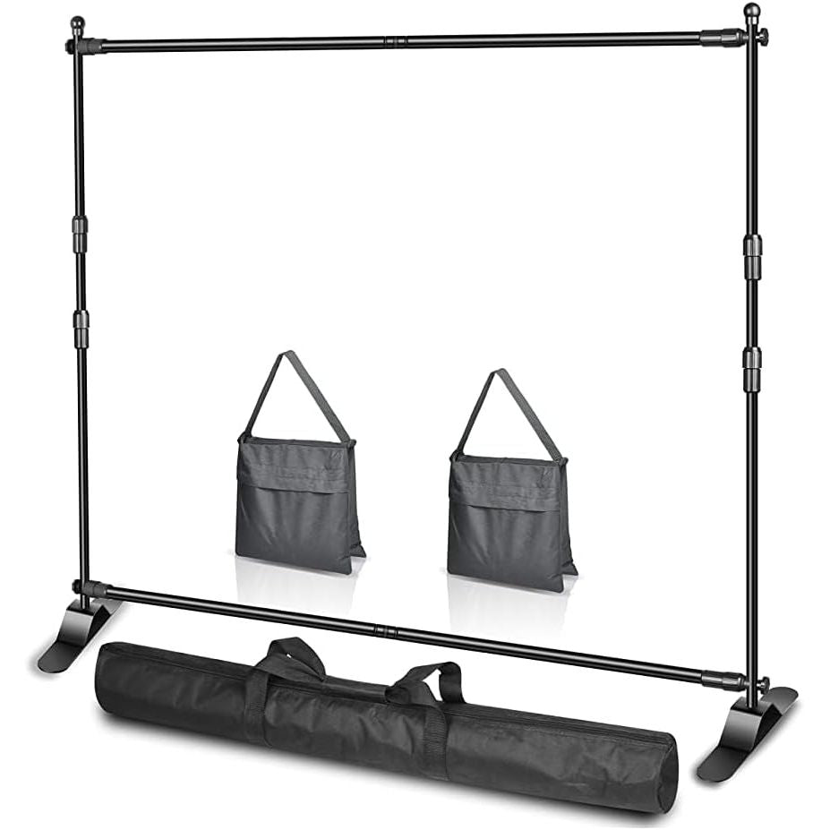 EMART 10x8ft Adjustable Photo Backdrop Banner Stand Heavy Duty Frame Kit - Massive Discounts