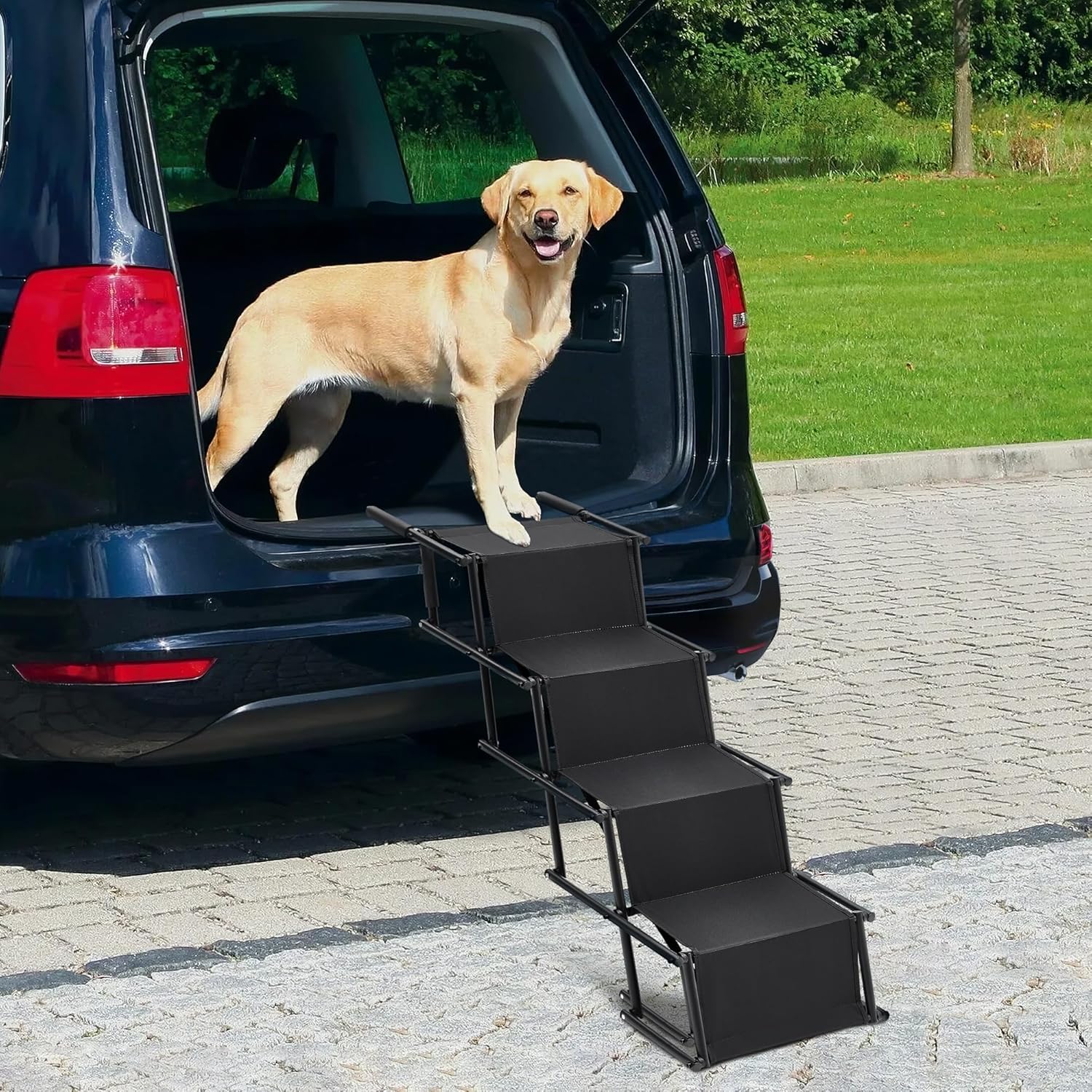 Foldable Dog Ramp 170cm Non-Slip for Cars, Sofa or Bed – Up to 250LBS
