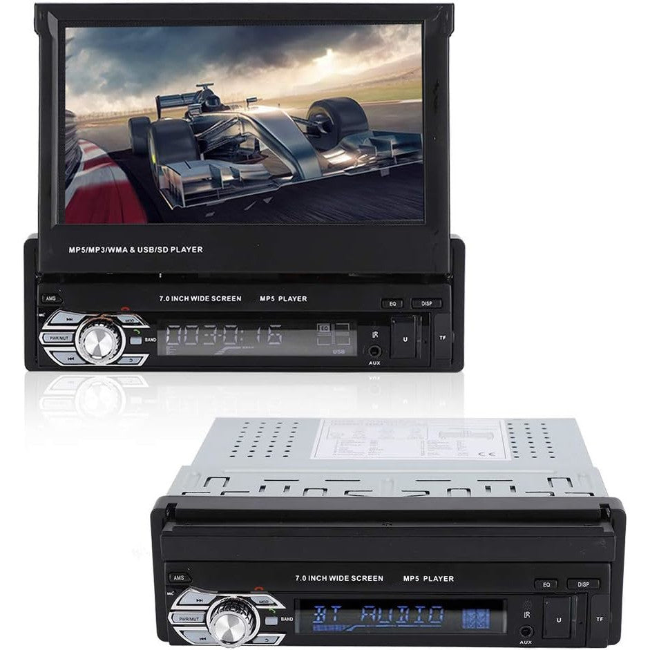Multimedia Car Stereo 7'' 24Bit DAC, High-Speed USB2.0 Touch Screen WAV Support