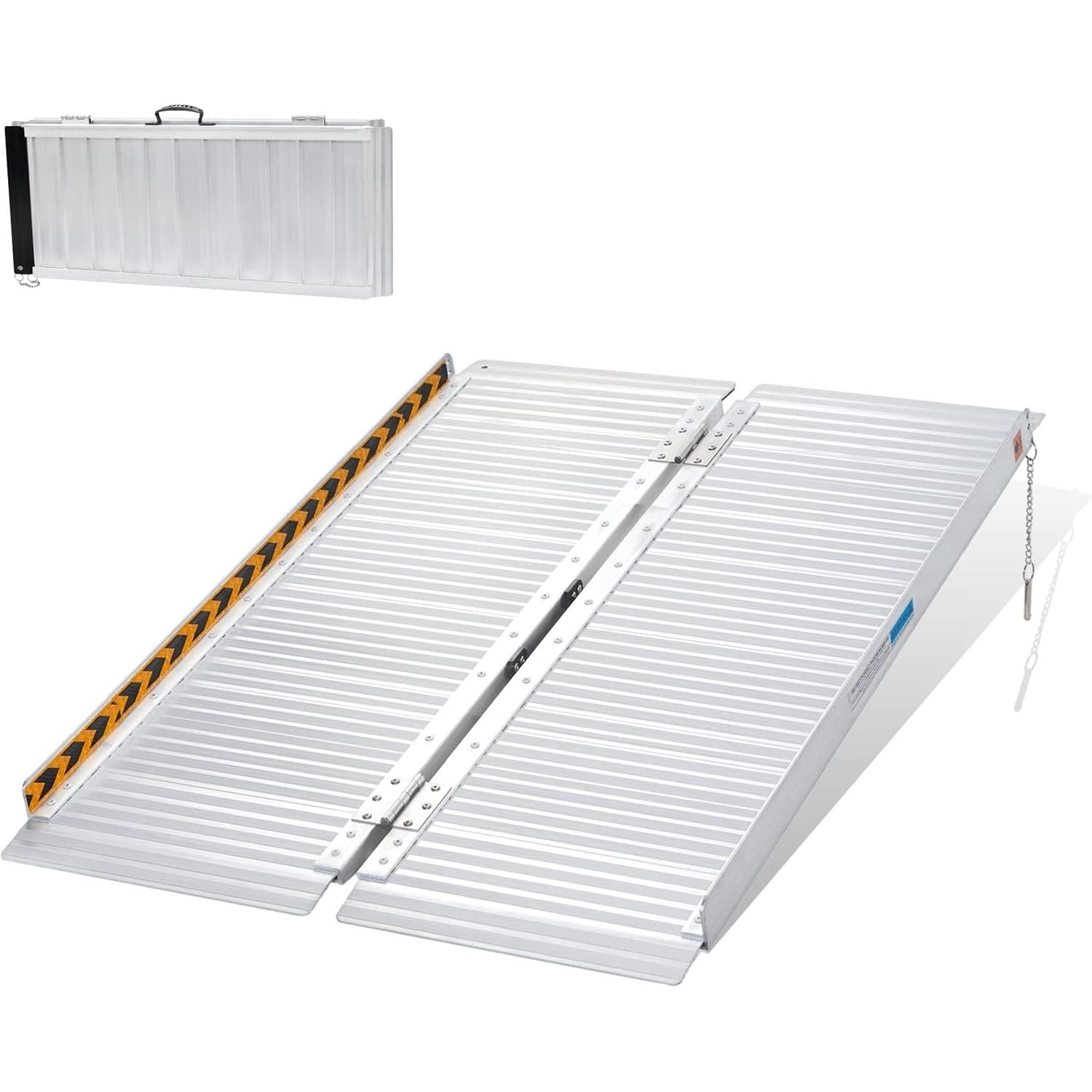 Gardhom 4FT Aluminum Wheelchair Ramp, 363KG Capacity, Folding for Easy Storage - Massive Discounts