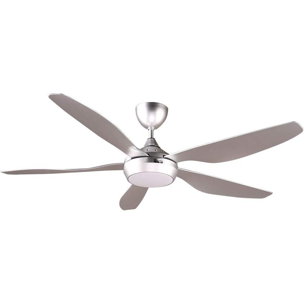 Reiga 137cm Smart Ceiling Fan, Dimmable LED, Remote Control - Silver - Massive Discounts