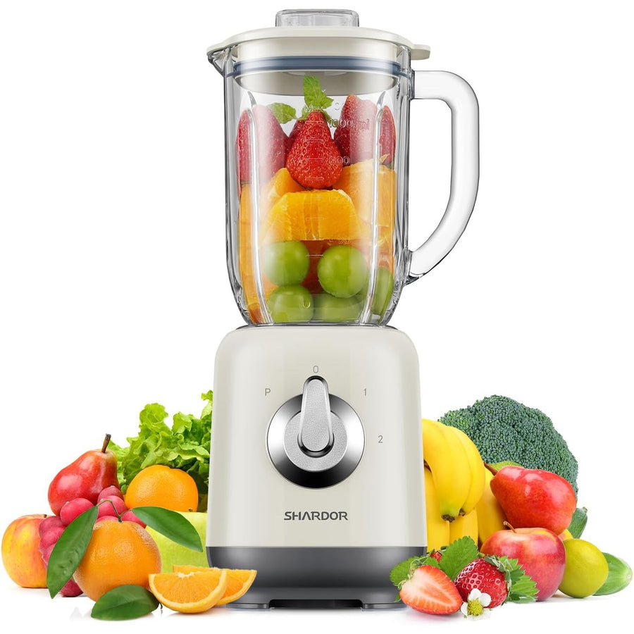 Blender Smoothie Maker 1L Glass Jug 6 Blade Ice Crushing Machine SHARDOR