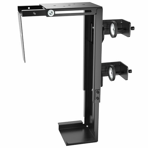 Clamp On Under Desk PC Mount Tool Free Computer Case Holder VIVO MOUNT-PC01C