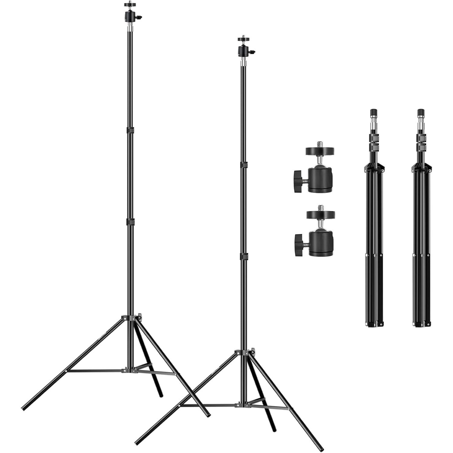 EMART 62inch Light Stand, Adjustable Aluminum Tripod, for Camera & Lighting, 2pk - Massive Discounts