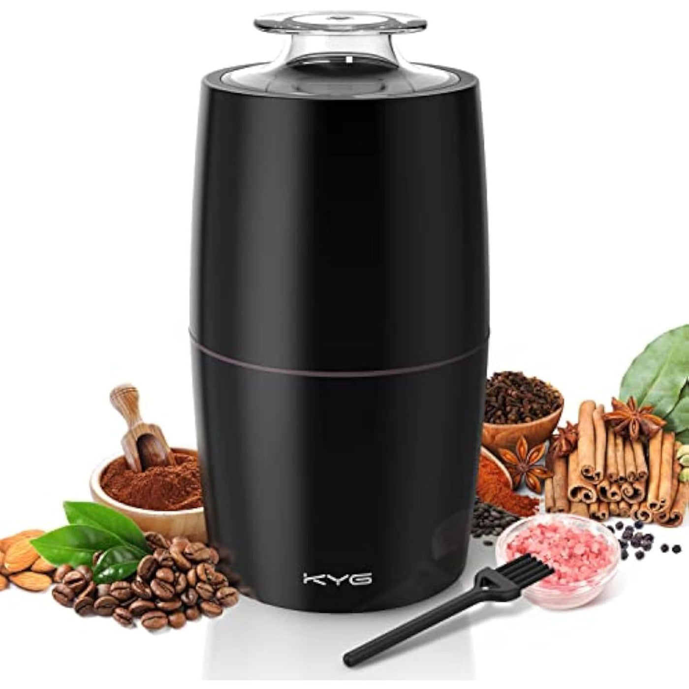 Electric Coffee Grinder 300W Stainless Steel Blades Low Noise 70g KYG