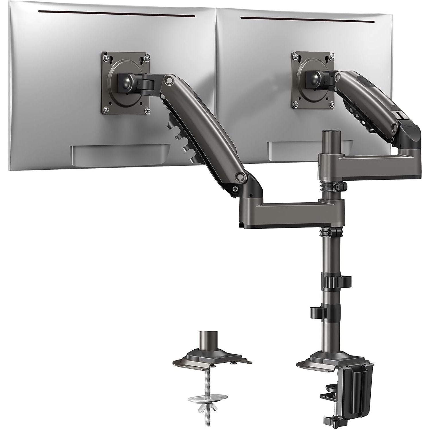 HUANUO Dual Monitor Stand - Long Arms for 13-32'' Screens, Adjustable VESA Mount - Massive Discounts