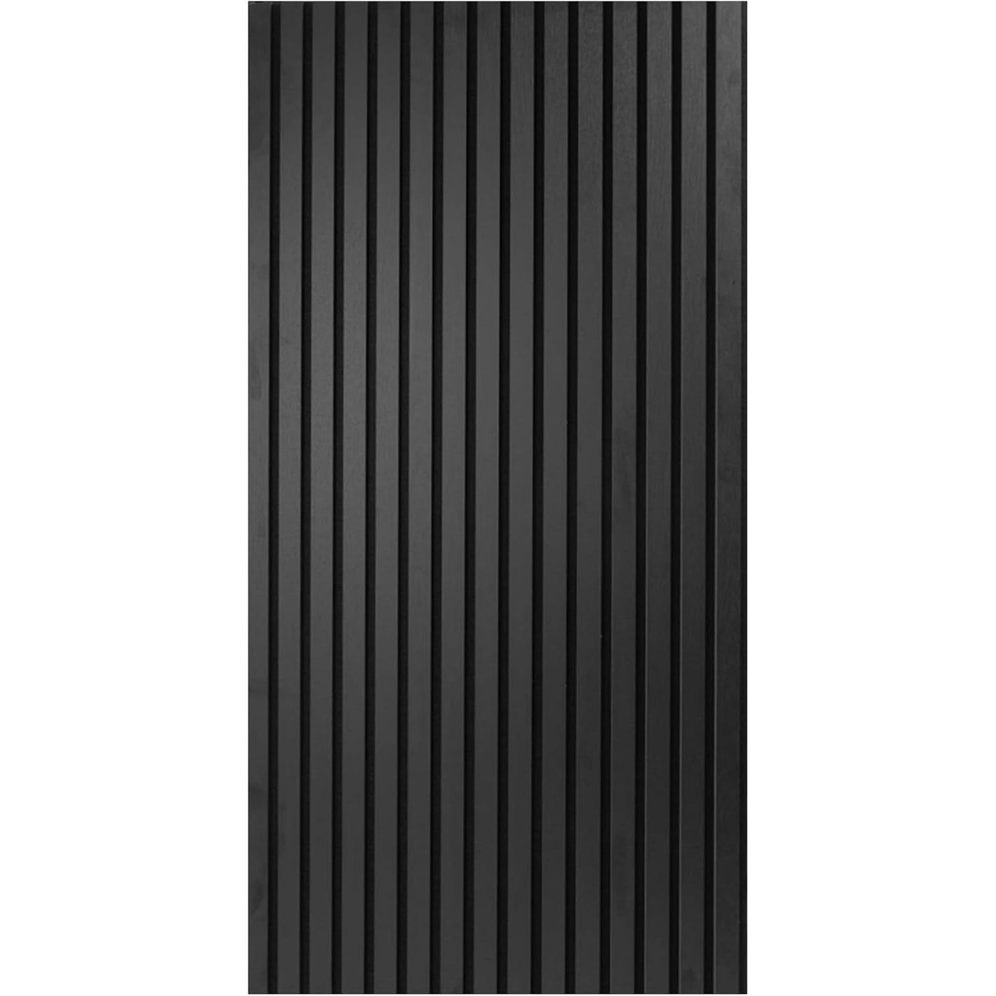 Art3d Acoustic Panels, 4 Wooden Slats Sound Absorbent, 2.88㎡ Wood Finish - Black - Massive Discounts