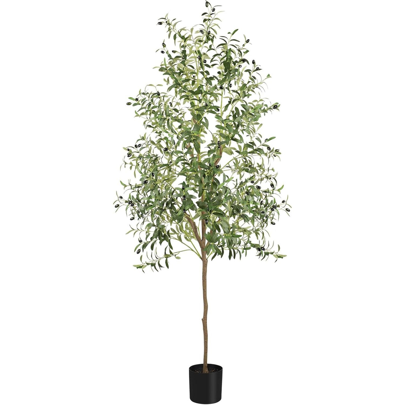 Artificial Olive Tree 7FT Faux Silk Lifelike Leaves Indoor Decor YOLEO