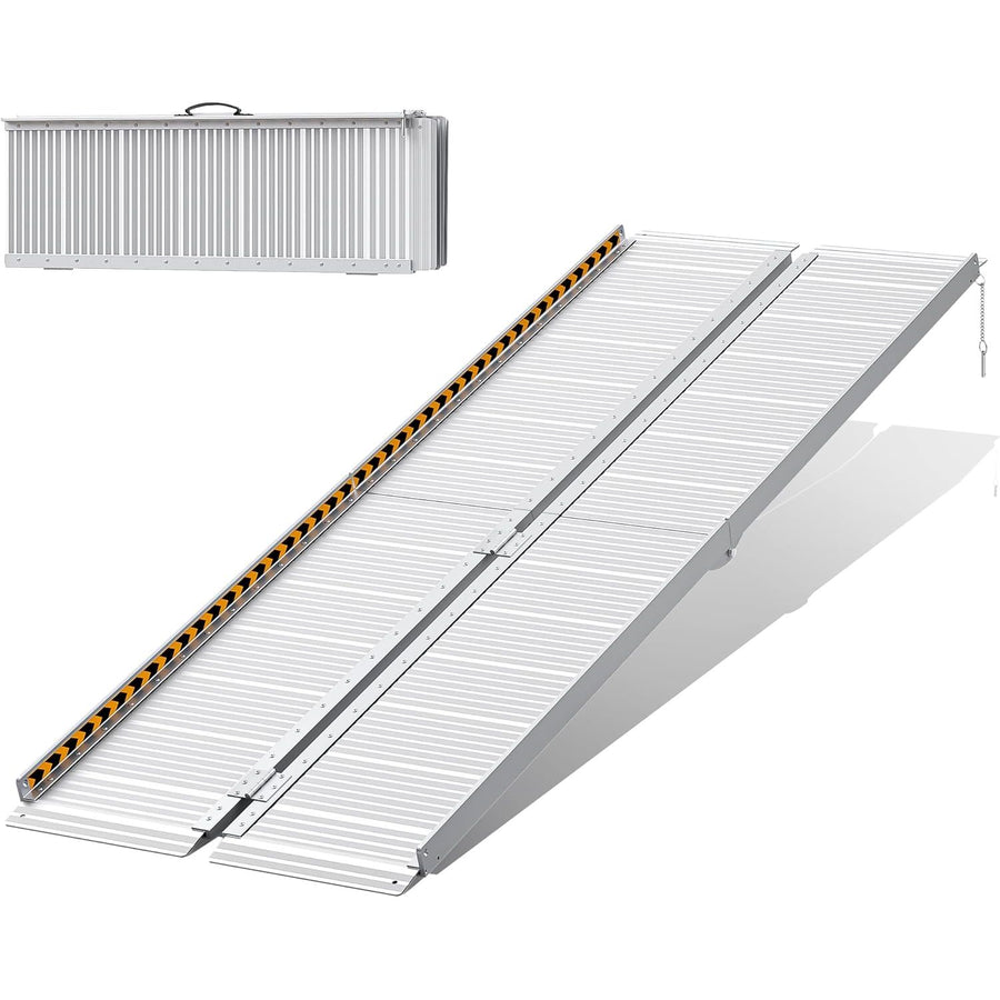 Wheelchair Ramp 7FT Folding Extra Wide 29.2inch Portable Aluminum FACHNUO