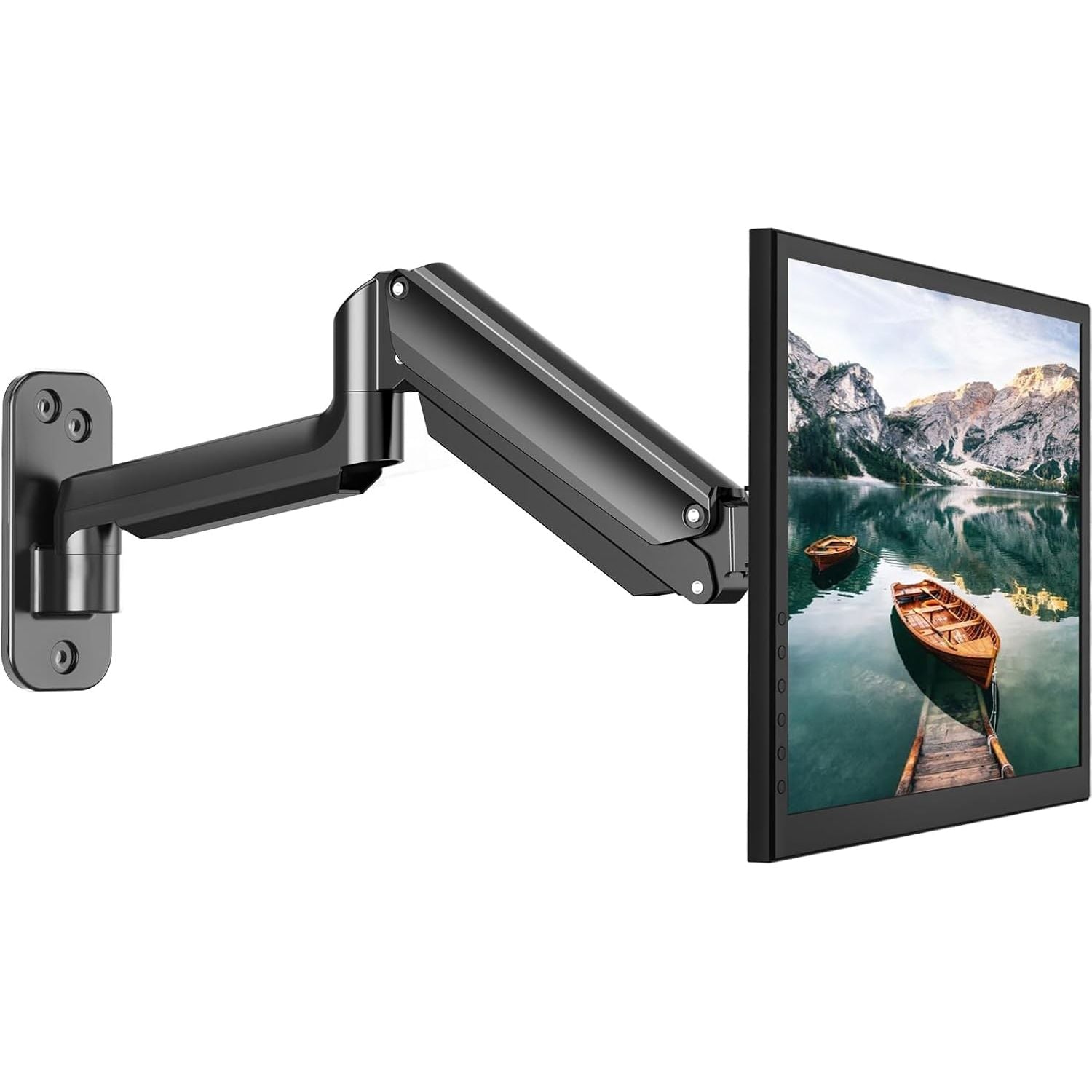 HUANUO 17–32" Monitor Wall Mount, Gas Spring Arm, VESA 75/100
