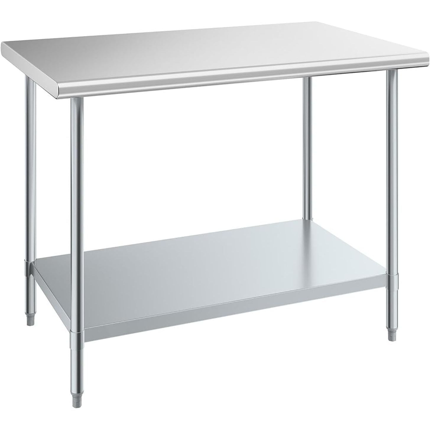 Stainless Steel Kitchen Work Table with Undershelf 90x60x85cm 250KG Nisorpa