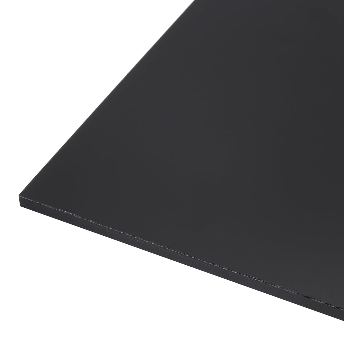 Black sheet of paper on a white background