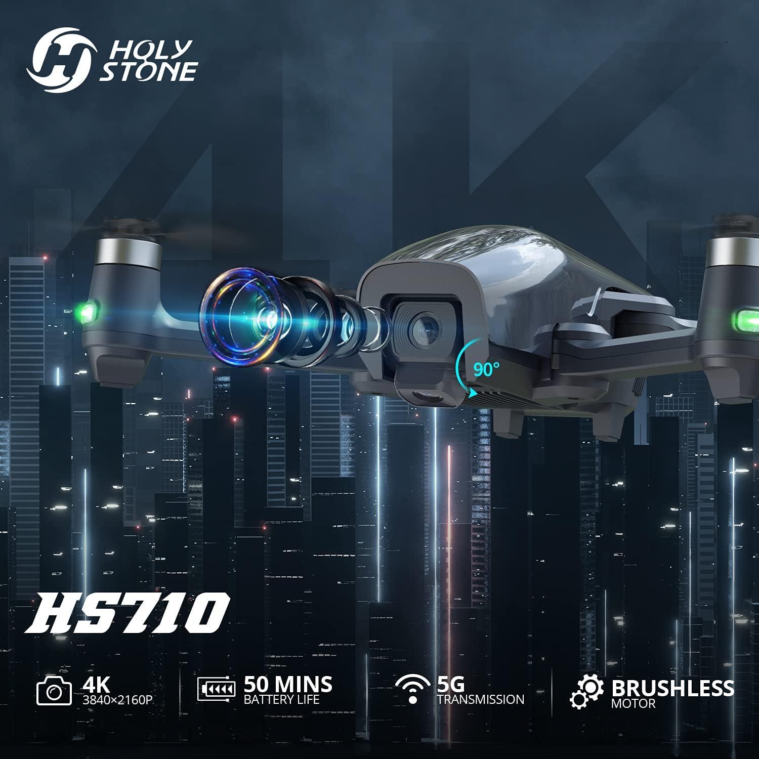 Holy Stone HS710 GPS Drone with Camera for Adults 4K, Brushless