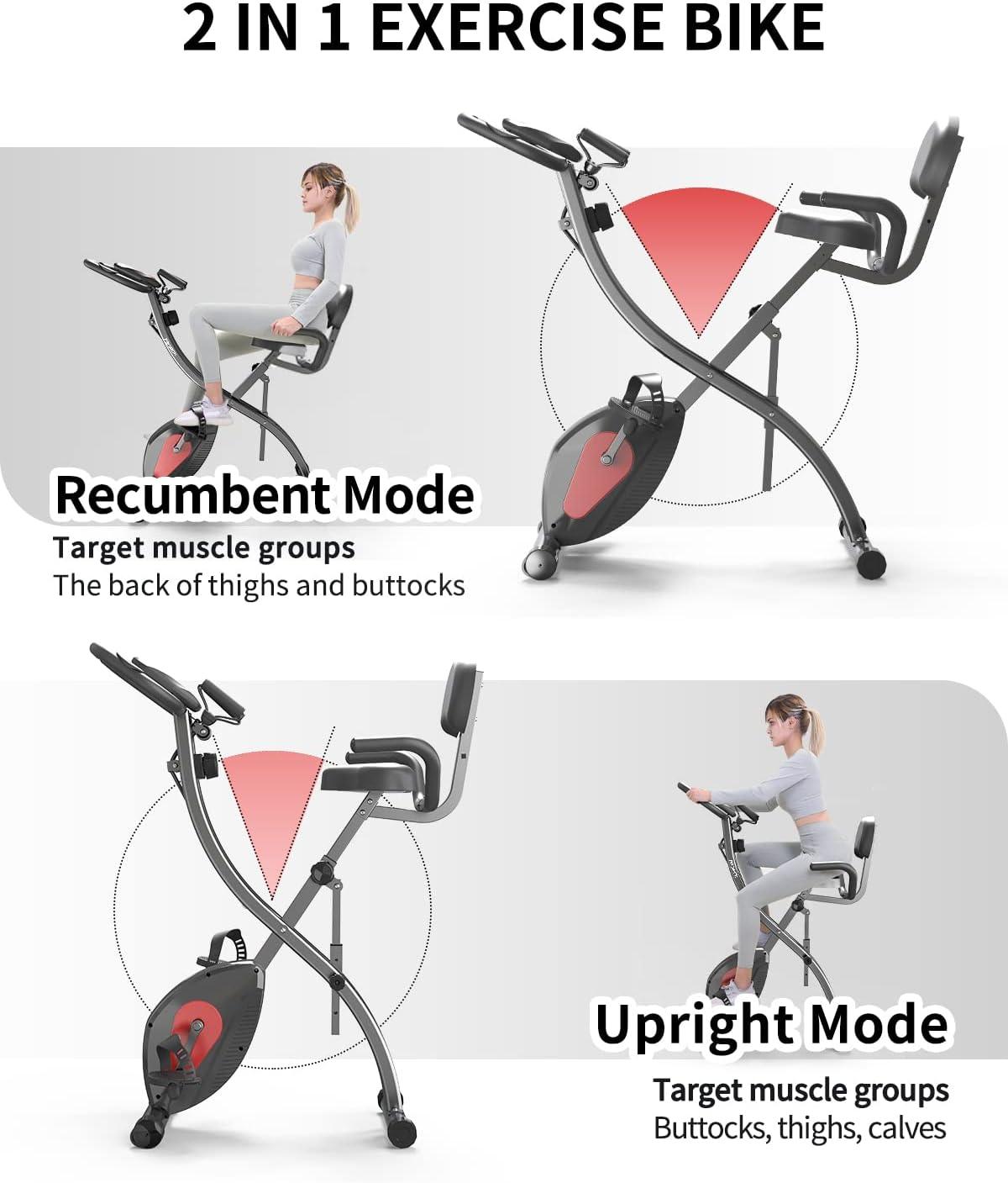 PROIRON 3-in-1 Folding Exercise Bike Home Use, Upright and Recumbent - Massive Discounts