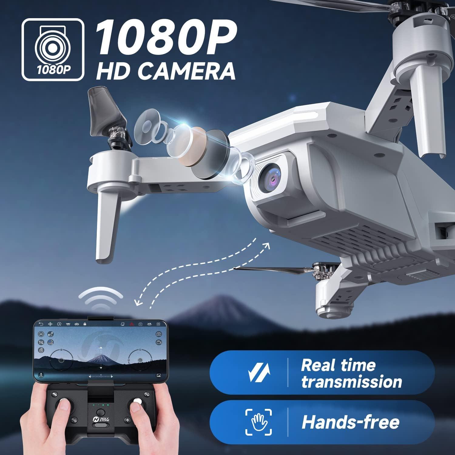 Holy Stone HS430 Mini FPV Drone with 1080P Camera, Foldable, 39 Min Flight