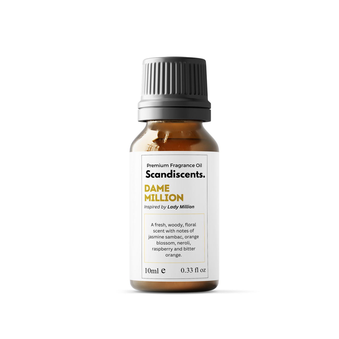 Scandiscentscs fragrance oil bottle on a white background