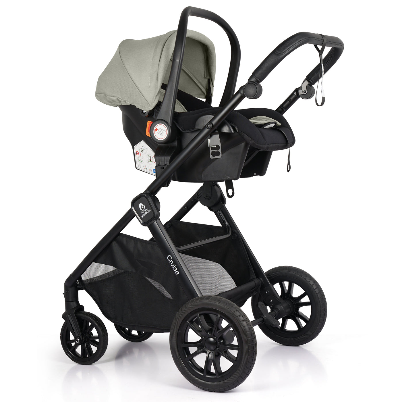 3 in 1 Travel System with Car Seat Pebble Sage Foryourlittleone