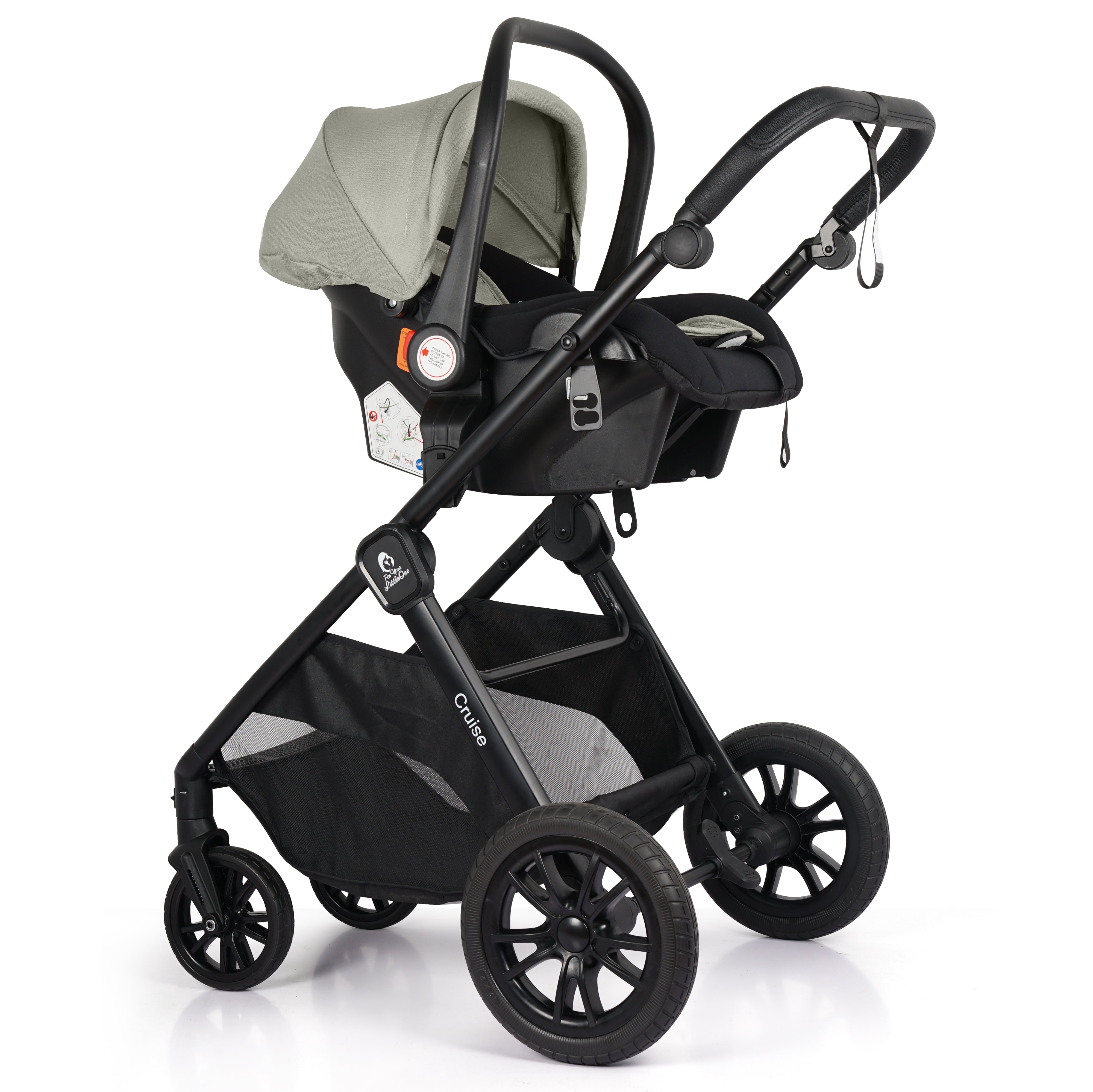 3 in 1 Travel System with Car Seat Pebble Sage Foryourlittleone