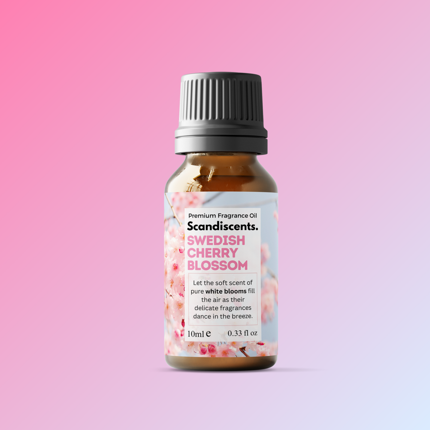 Cherry Blossom Fragrance Oil Sweet Floral Spring Scent Scandiscents 10 ml 0.33 fl oz
