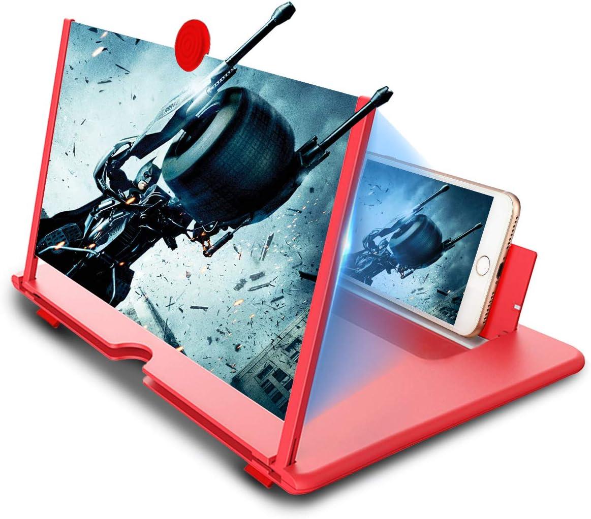 12in Phone Screen Magnifier, HD Mobile Amplifier with Foldable Stand - Massive Discounts