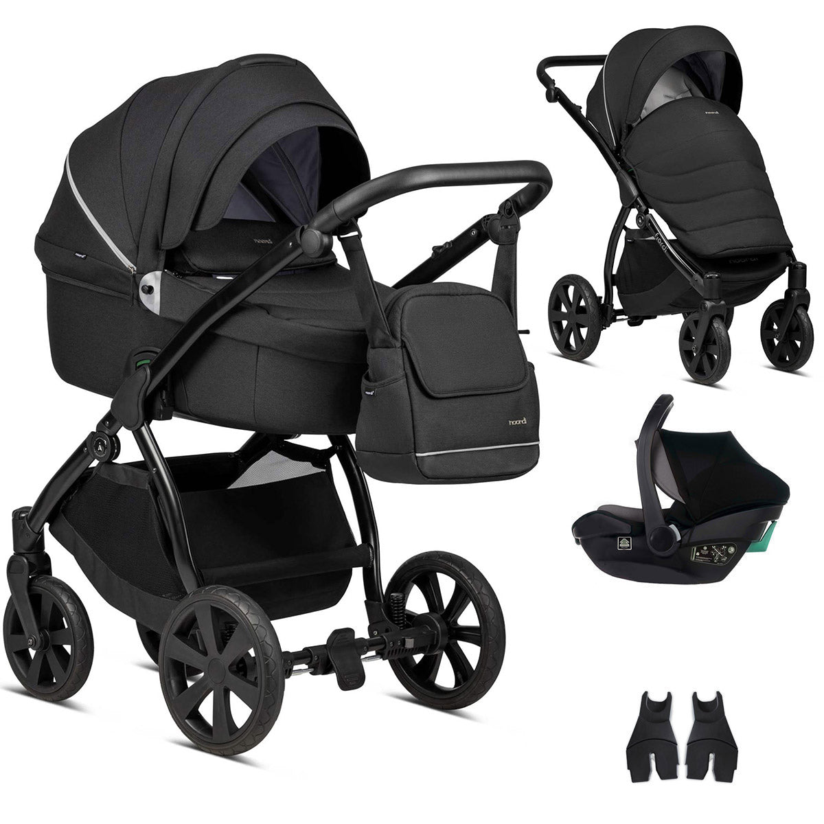 3 in 1 Travel System Pram Pushchair Carrycot Car Seat Noordi Fjordi