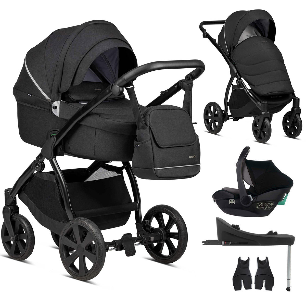 3 in 1 Travel System Pram Pushchair Carrycot Car Seat Noordi Fjordi
