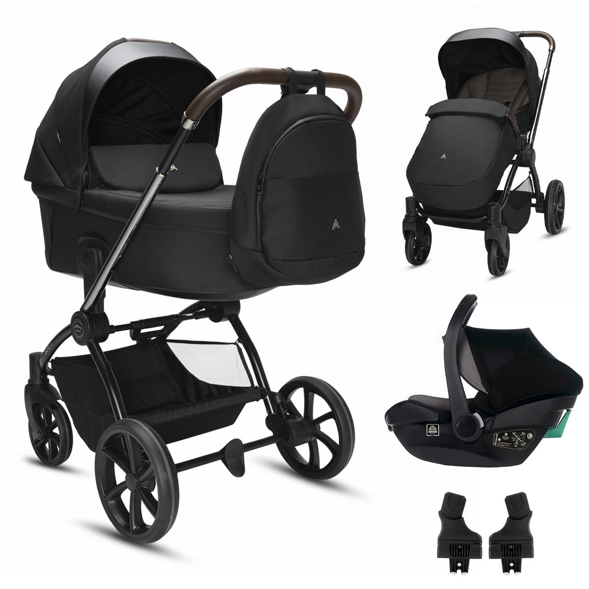 2 in 1 Pram Pushchair Carrycot All Terrain ThermoCot Noordi Sole V3