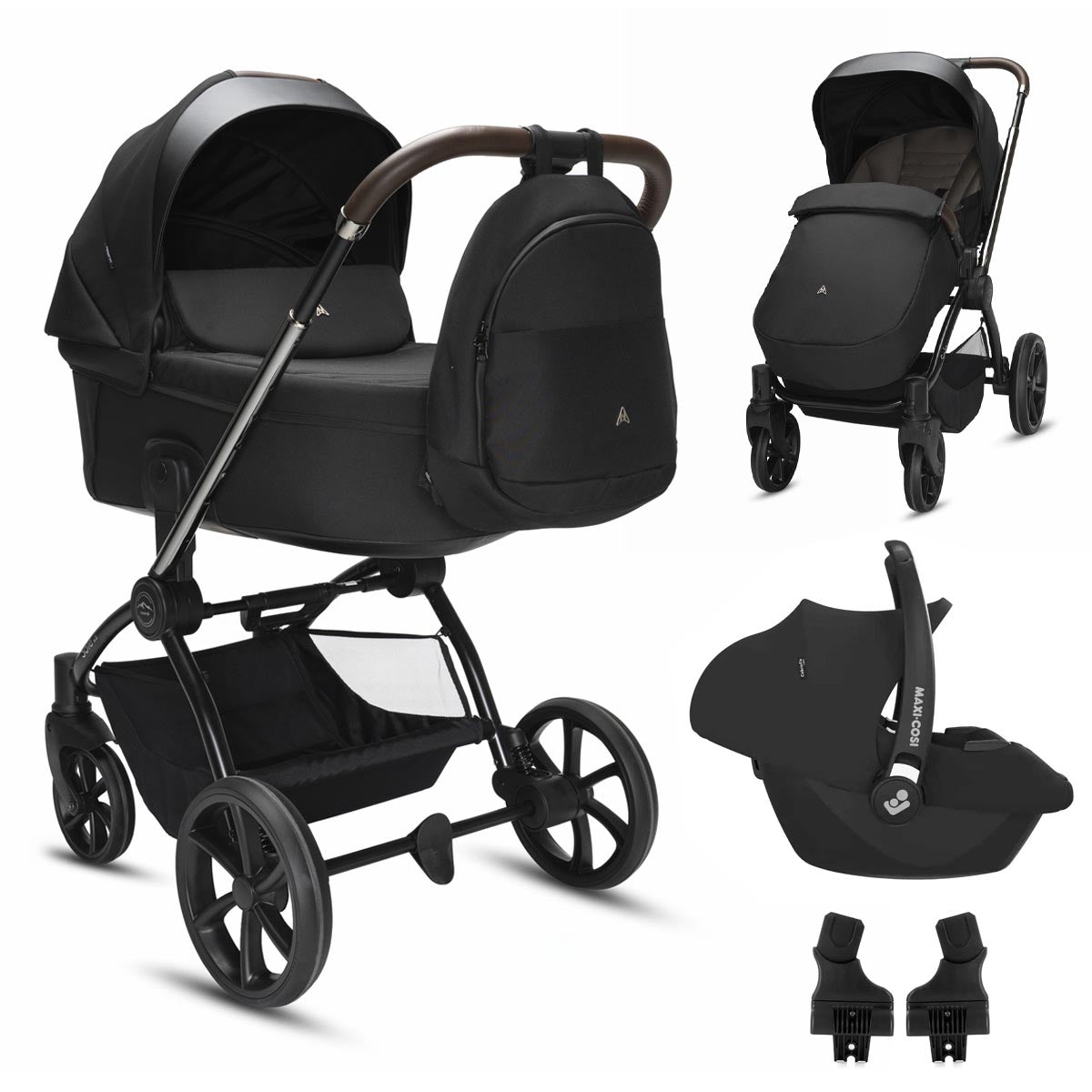 2 in 1 Pram Pushchair Carrycot All Terrain ThermoCot Noordi Sole V3