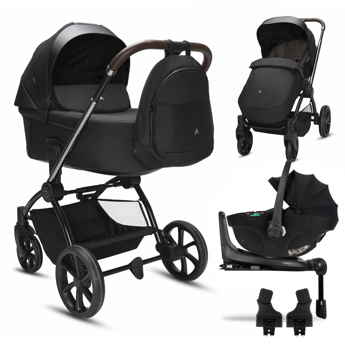 2 in 1 Pram Pushchair Carrycot All Terrain ThermoCot Noordi Sole V3