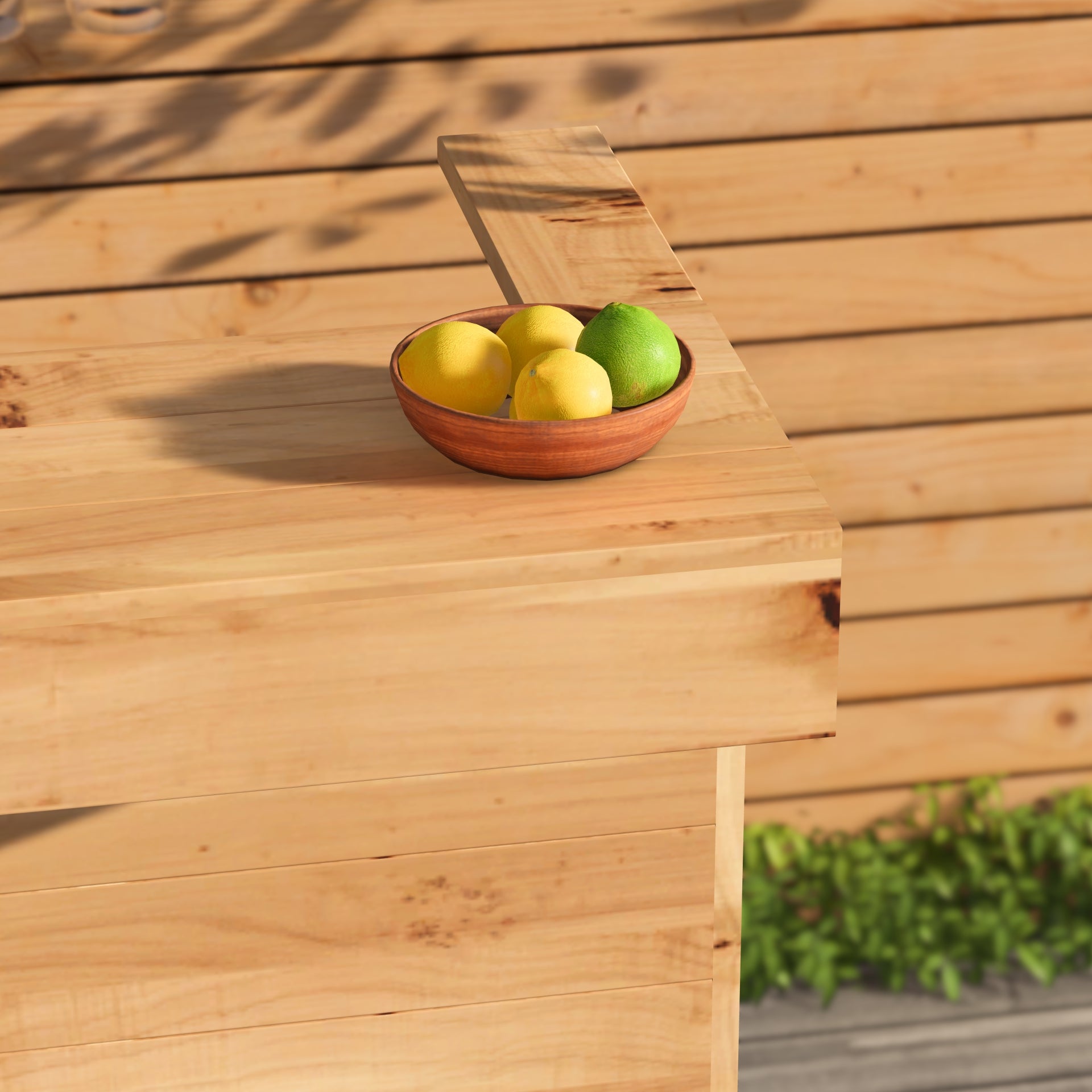 Wooden Pallet Bar 80cm Rustic Outdoor Garden Bar Storage Bars at Home