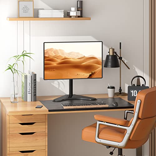 Single Monitor Stand 13-32 Inch Free Standing Adjustable VESA Black WALI