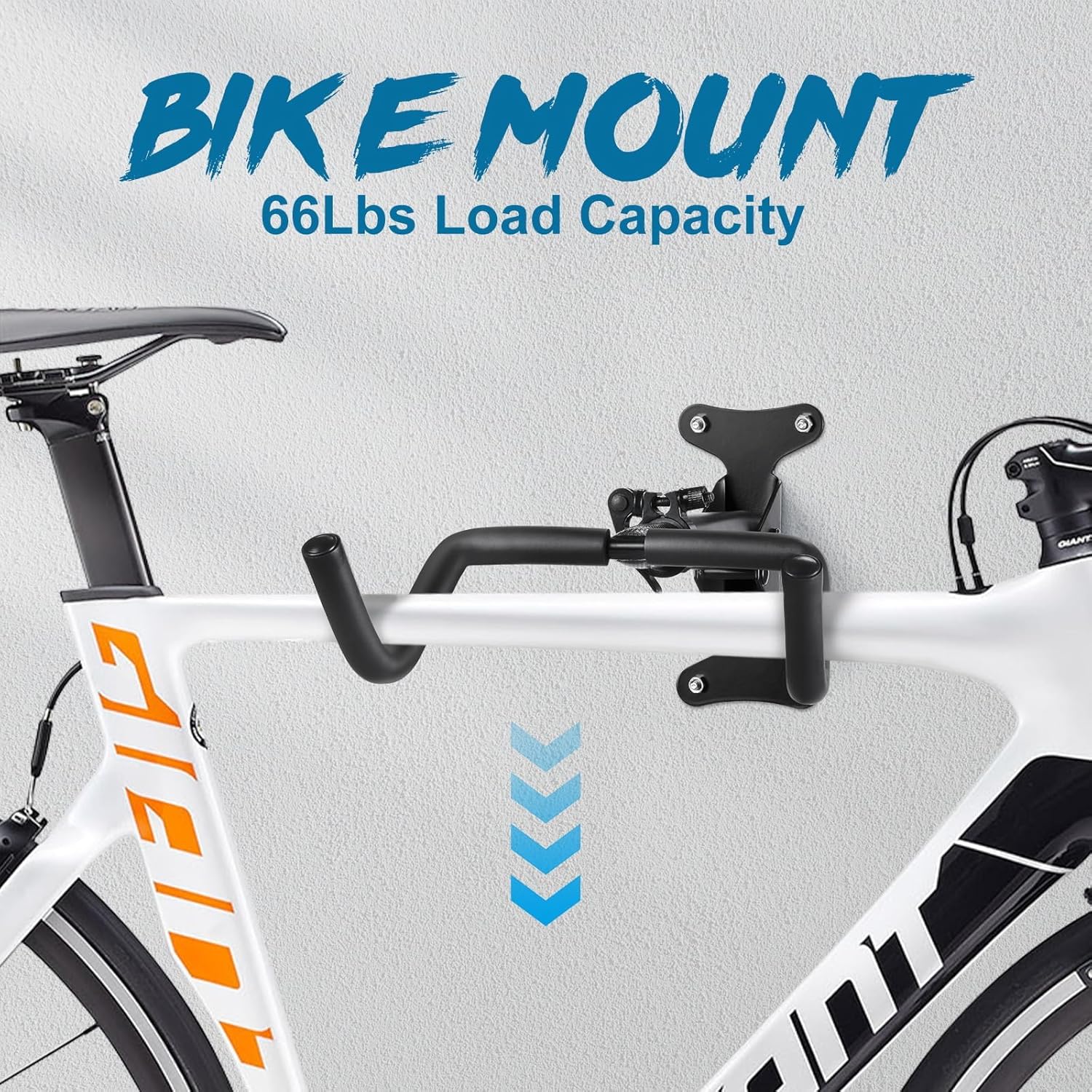 Urban Deco Bike Wall Mount 66lbs Capacity 360° Adjustable Extendable Soft Pading