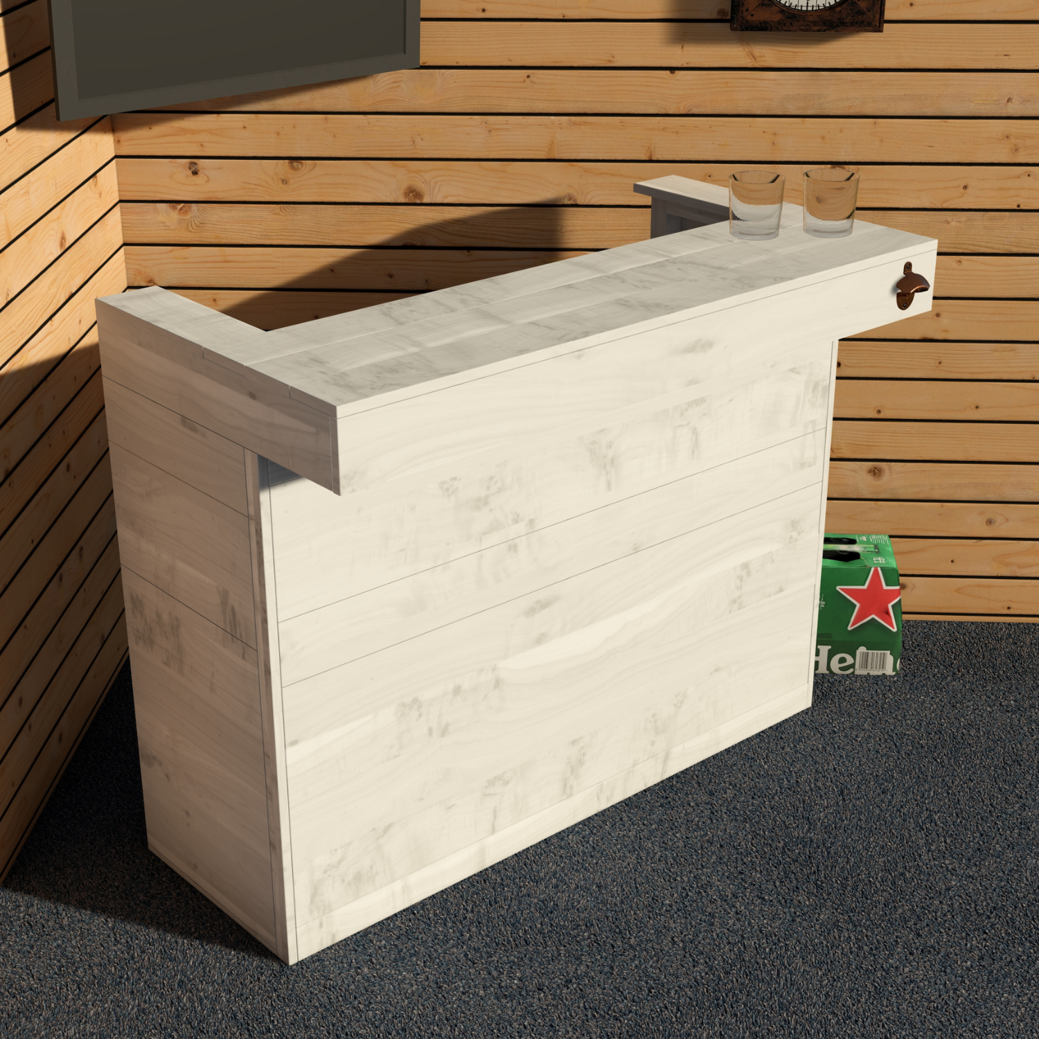 Garden Bar Outdoor Wooden Drinks Bar Rustic Patio Entertaining