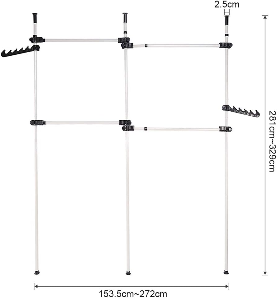 Metal stand with adjustable height measurement on a white background