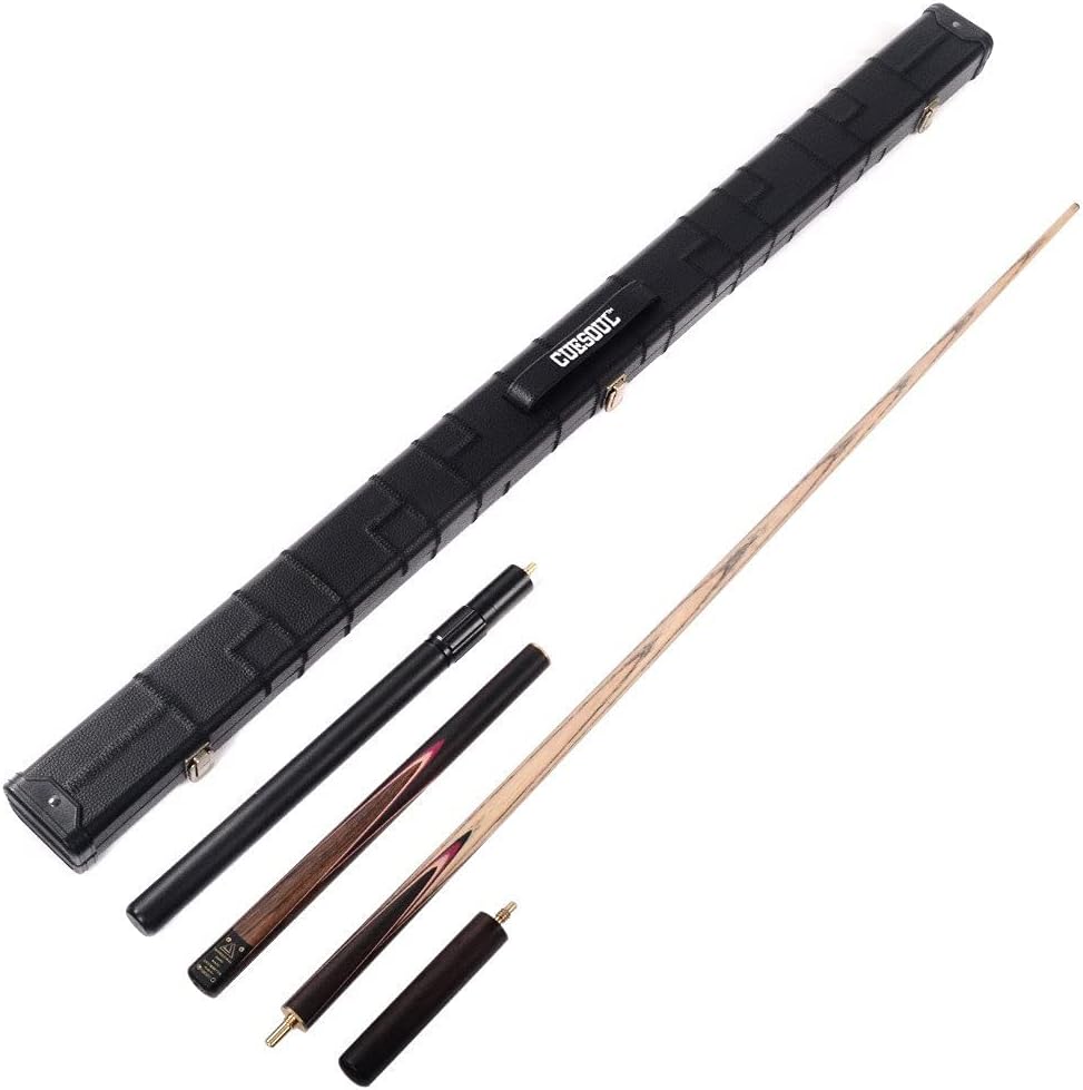 CUESOUL Snooker Cue 57 Inch 18oz Rosewood 3/4 Jointed 9.5mm Extension Case