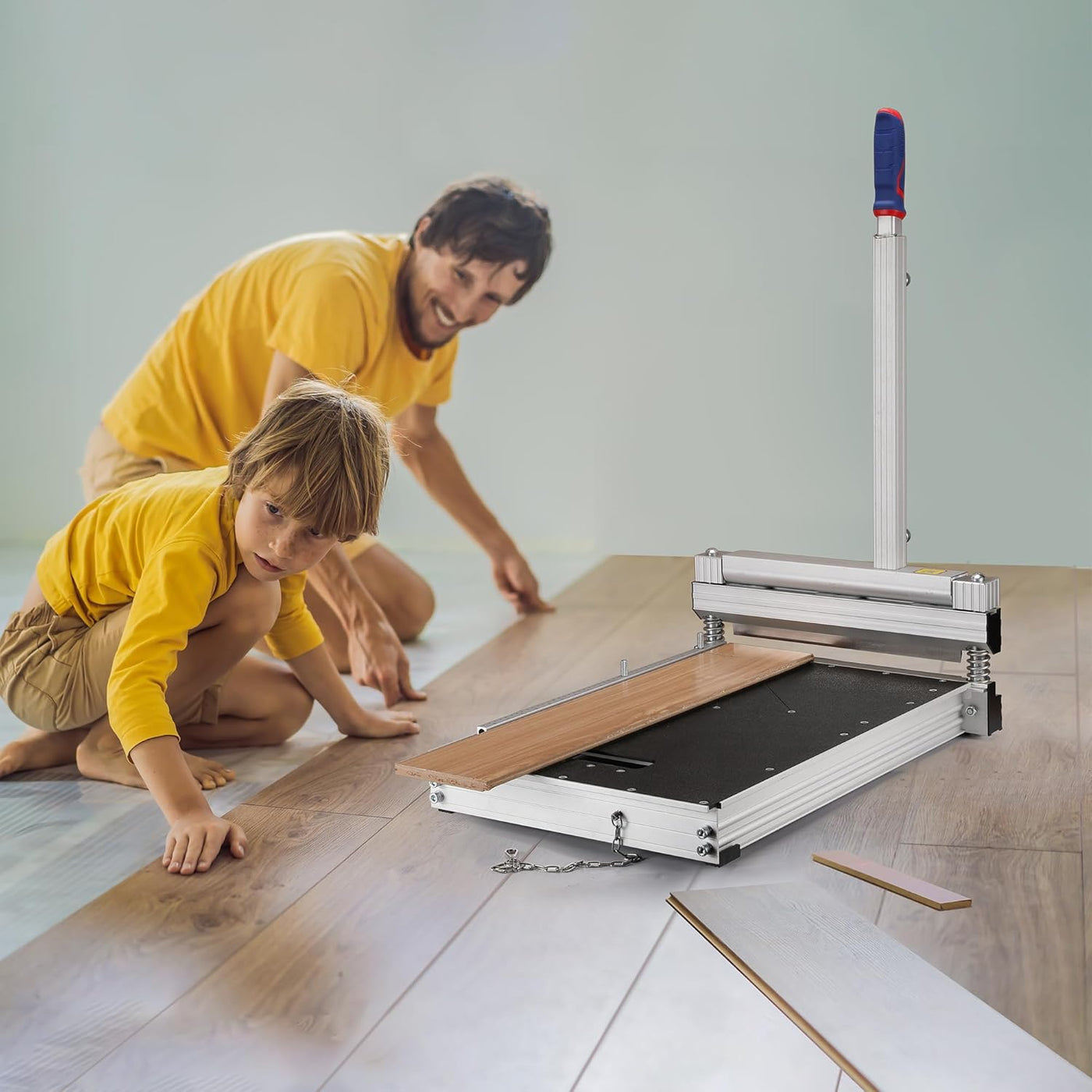 WORKPRO 340mm Laminate Floor Cutter – For Vinyl, LVT, SPC, WPC, Parquet