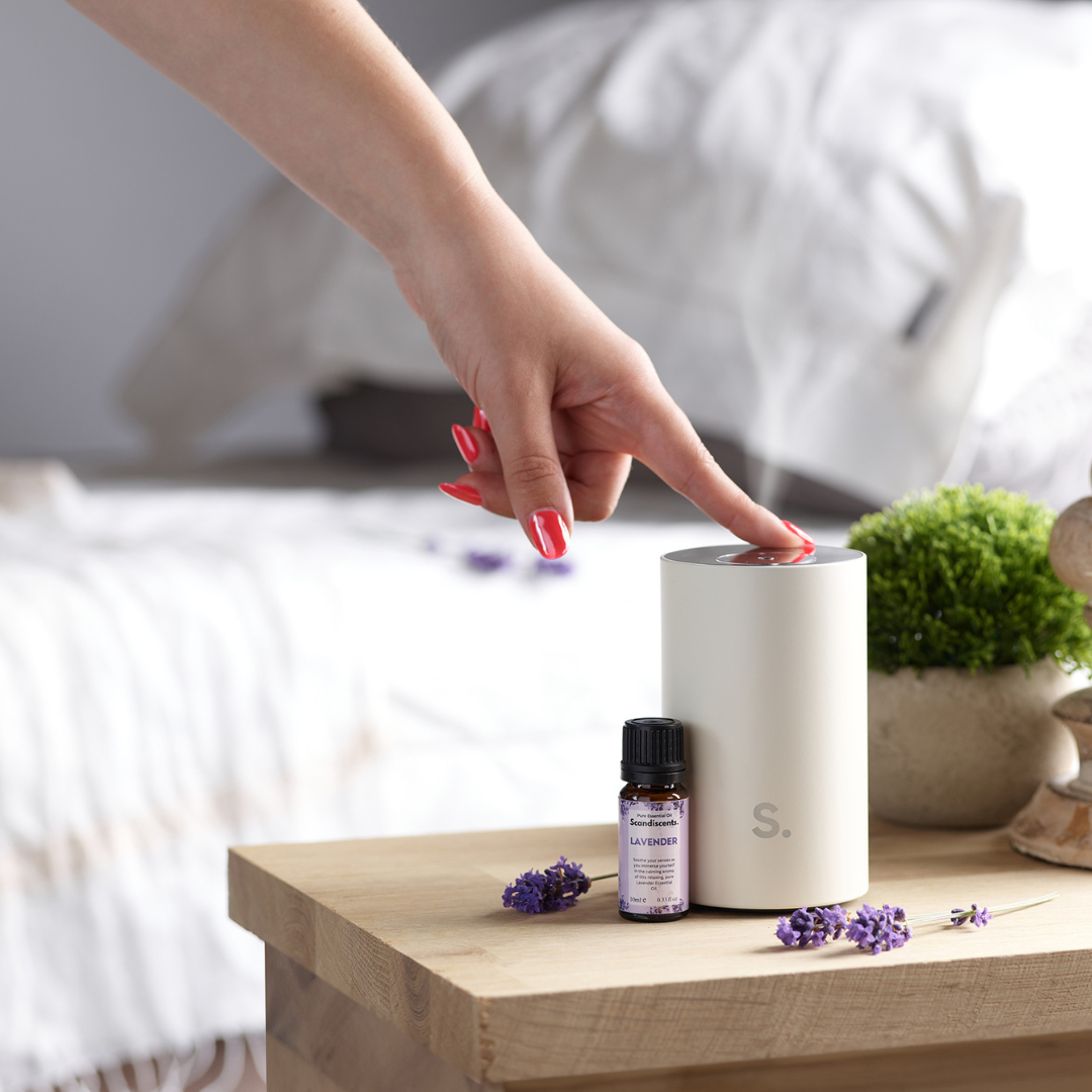 Waterless Oil Diffuser Cordless Essential Oil Diffuser Portable Halo Scandiscents