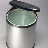 Cupboard Waste Bin with Lid for Kitchen 15 L, Stainless Steel - Massive Discounts
