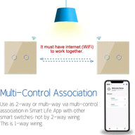 2 Pack CNBINGO WiFi Smart Light Switch Work with Alexa 2-Gang 1000w - Massive Discounts