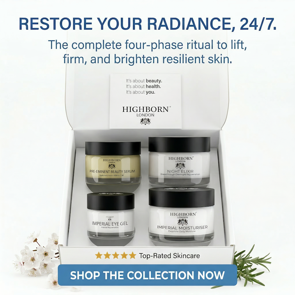 Anti Aging Skincare Set Day Night 4 Phase Moisture Highborn London