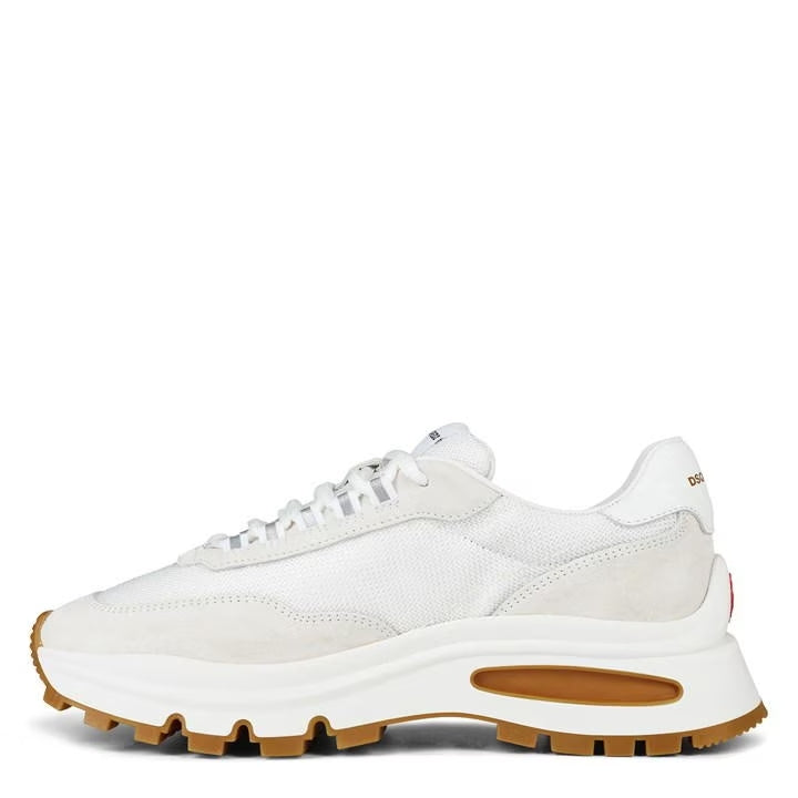 DSQUARED2 Run Ds2 Trainer for Women White/Beige, Size UK 5 / EU 38