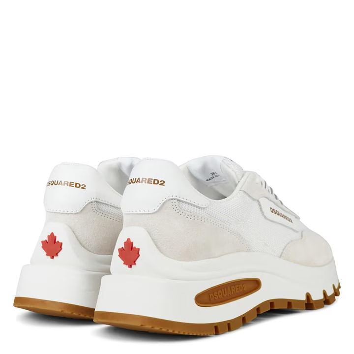 DSQUARED2 Run Ds2 Trainer for Women White/Beige, Size UK 5 / EU 38