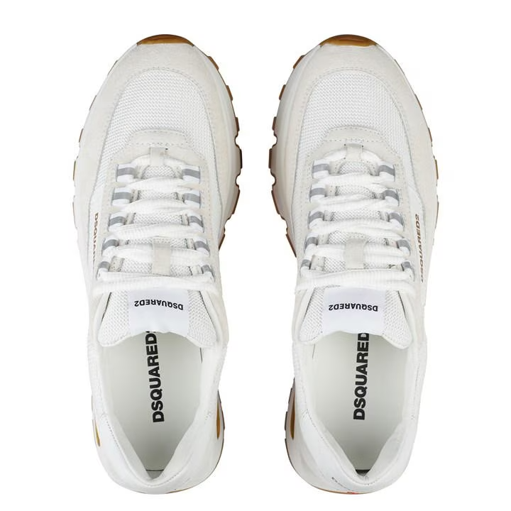 DSQUARED2 Run Ds2 Trainer for Women White/Beige, Size UK 5 / EU 38